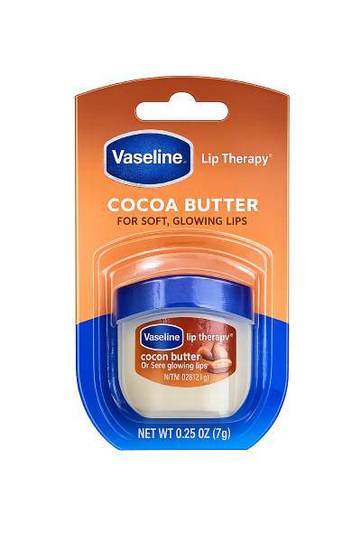 VASELINE LIP THERAPY COCOA BUTTER .25OZ JAR