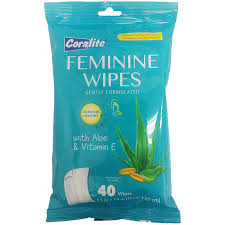 CORALITE FEMININE WIPES 40 CT