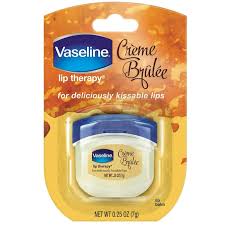 VASELINE LIP THERAPY CREME BRULEE .25OZ JAR