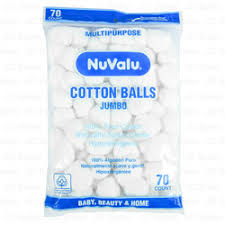 NUVALU COTTON BALLS 100 CT