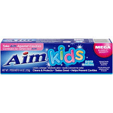 AIM KIDS GEL TOOTHPASTE MEGA BUBBLE BERRY 4.4 OZ
