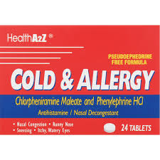 HEALTHA2Z COLD & ALLERGY/24 TABLETS