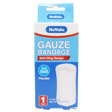 NUVALU GAUZE BANDAGE 4IN X 4.5YDS