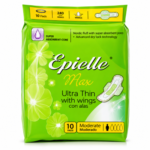 EPIELLE MAXI W/WINGS ULTRA THIN MODERATE 10 CT