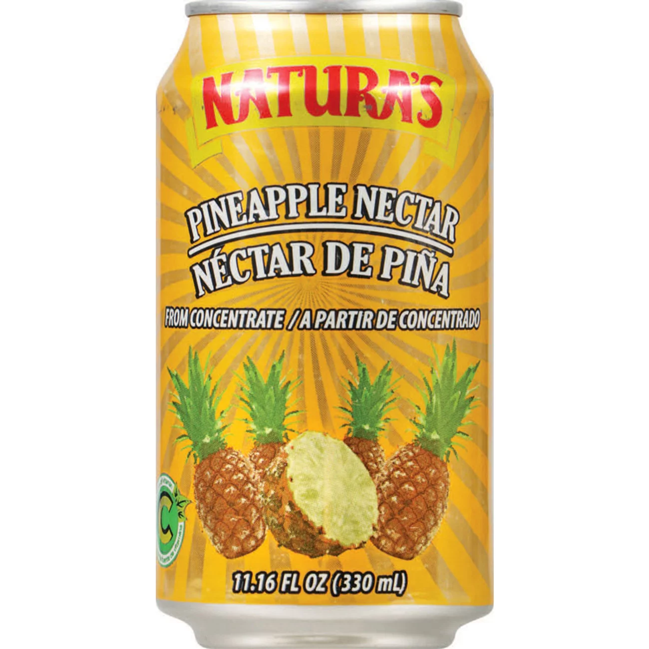 Natura's Juice Can 24/12oz Pineapple