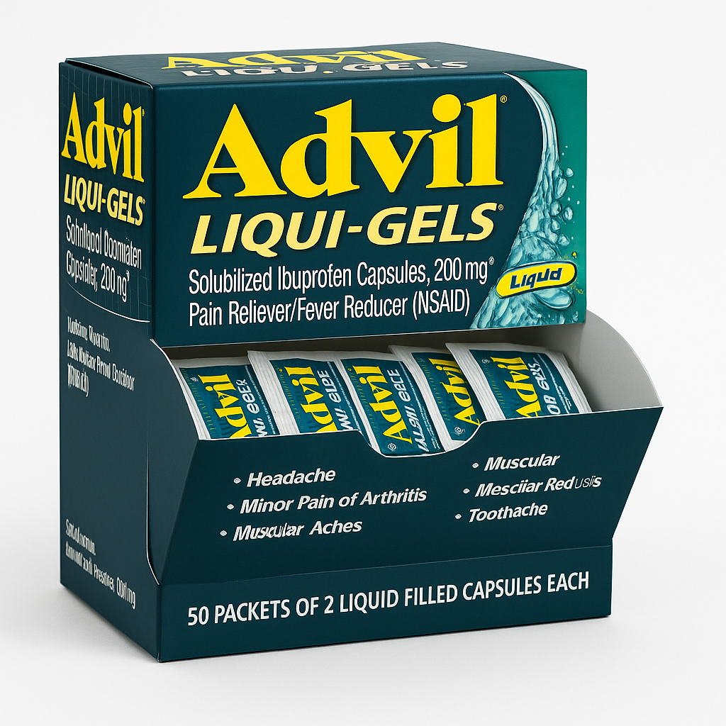 Advil Liquid Gel Caps 50/pk