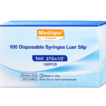 1ml Syringe with Needle 27G x 1/2" x 100