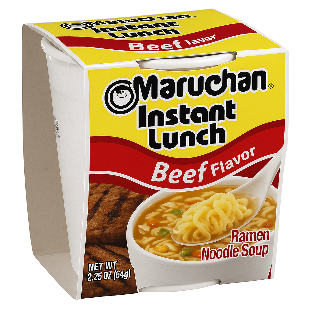 Maruchan Ramen Cup Noodles 12/2.25oz- Beef