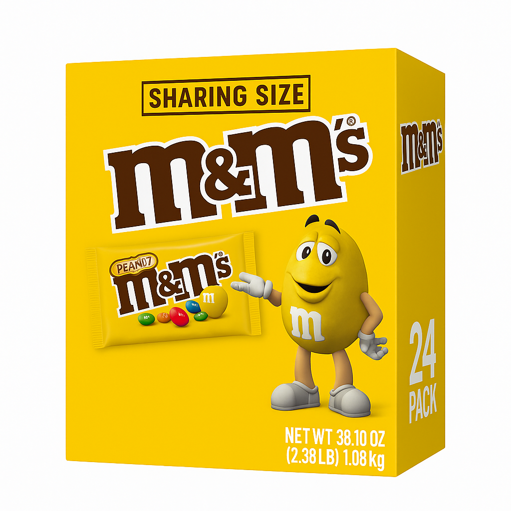 M&M Chocolate Candies- Peanut 24/45gm