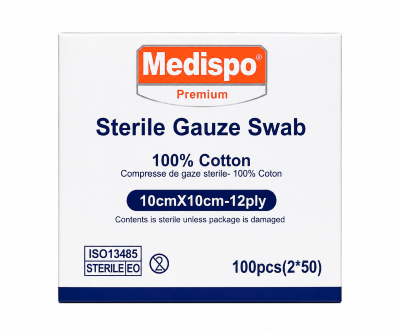 Sterile Gauze Swabs (Pads) 4" x 4" 12 ply 2pcsx50/pk