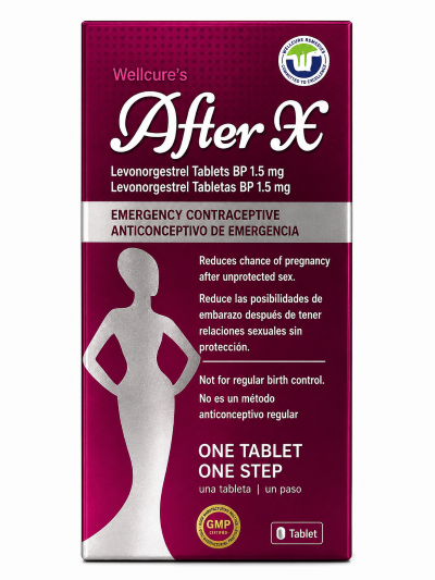 After X Levonorgestrel 1.5mg Emergency Contraceptive - One tablet One step